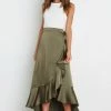 PUP3 Maria Skirt - Olive Clothing
