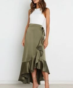 PUP3 Maria Skirt - Olive Clothing