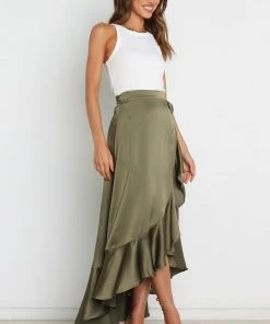 PUP3 Maria Skirt - Olive Clothing