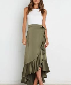 PUP3 Maria Skirt - Olive Clothing