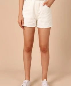 PUP14 Mary Denim Shorts - White For The Bride
