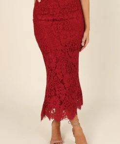 PUP14 Maybelle Skirt - Wine Clothing