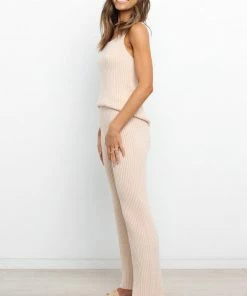 PUP4 Mickey Pants - Light Beige Clothing