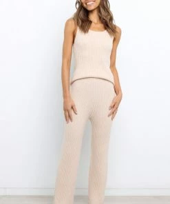 PUP4 Mickey Pants - Light Beige Clothing