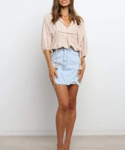 PUP54 Neela Skirt - Light Blue Wash Clothing