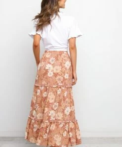 PUP51 Osani Skirt - Brown Clothing
