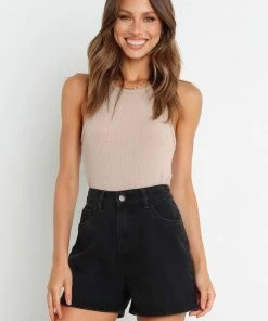 PUP54 Ostia Shorts - Black Wash Clothing