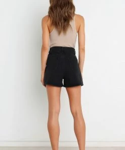 PUP54 Ostia Shorts - Black Wash Clothing