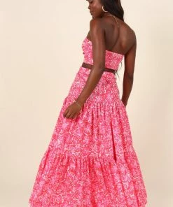 PUP26 Clothing Petunia Maxi Skirt - Pink Floral