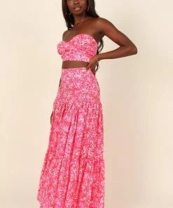 PUP26 Clothing Petunia Maxi Skirt - Pink Floral