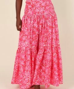 PUP26 Clothing Petunia Maxi Skirt - Pink Floral