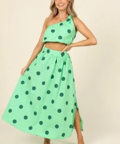 PUP4 Clothing Phillipa Skirt - Green Spot