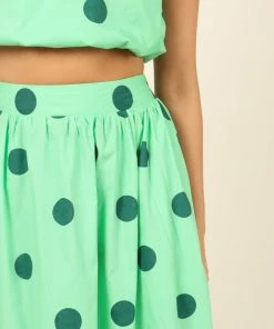 PUP4 Clothing Phillipa Skirt - Green Spot