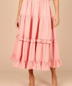 PUP49 Pissaro Maxi Skirt - Blush Pink