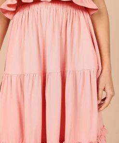 PUP49 Pissaro Maxi Skirt - Blush Pink