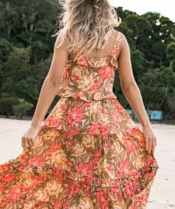 PUP49 Pissaro Maxi Skirt - Floral Clothing