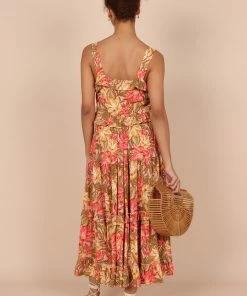 PUP49 Pissaro Maxi Skirt - Floral Clothing