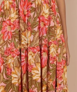 PUP49 Pissaro Maxi Skirt - Floral Clothing