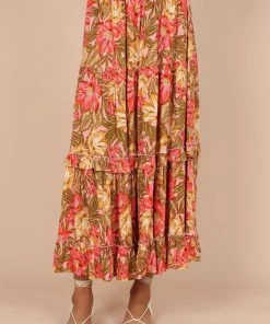PUP49 Pissaro Maxi Skirt - Floral Clothing