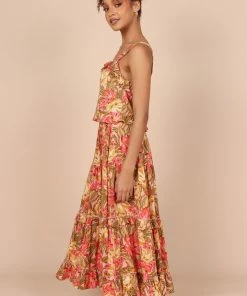 PUP49 Pissaro Maxi Skirt - Floral Clothing