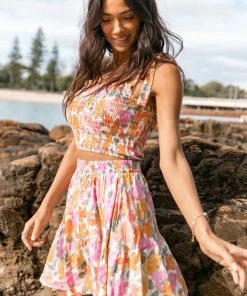 PUP50 Raffael Mini Skirt - Pink Floral