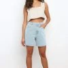 PUP16 Reiko Shorts - Light Blue Denim