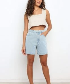 PUP16 Reiko Shorts - Light Blue Denim