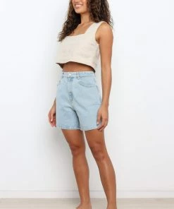 PUP16 Reiko Shorts - Light Blue Denim