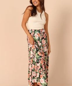 PUP50 Rhiannan High Waisted Frill Skirt - Black