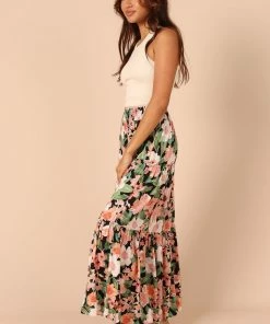 PUP50 Rhiannan High Waisted Frill Skirt - Black