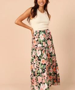 PUP50 Rhiannan High Waisted Frill Skirt - Black