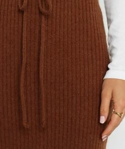 PUP4 Rochelle Skirt - Chocolate Brown Clothing