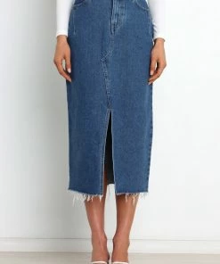 PUP51 Roman Skirt - Dark Wash Clothing