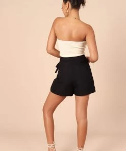 PUP65 Roxy Faux Wrap Skort - Black