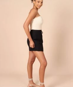 PUP65 Roxy Faux Wrap Skort - Black