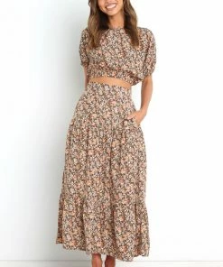 PUP29 Selene Skirt - Brown Clothing