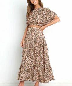 PUP29 Selene Skirt - Brown Clothing