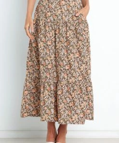 PUP29 Selene Skirt - Brown Clothing