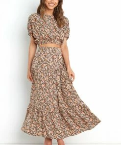 PUP29 Selene Skirt - Brown Clothing