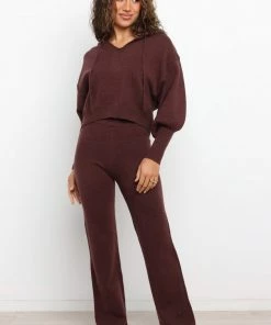 PUP52 Shalini Pants - Chocolate Brown Clothing