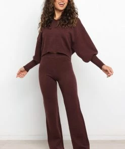 PUP52 Shalini Pants - Chocolate Brown Clothing