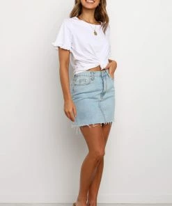 PUP5 Spring Skirt - Light Wash