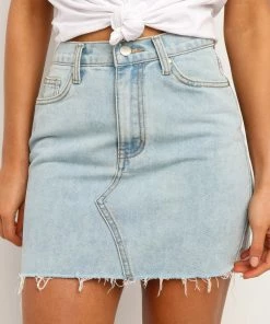 PUP5 Spring Skirt - Light Wash