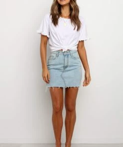 PUP5 Spring Skirt - Light Wash