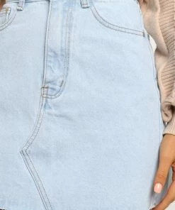 PUP54 Clothing Tanna Skirt - Light Blue Wash