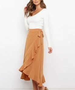PUP8 Tiffy Skirt - Tan Clothing