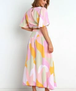 PUP52 Winifred Skirt - Pink Multi Clothing