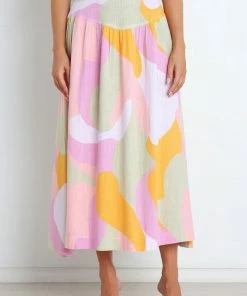 PUP52 Winifred Skirt - Pink Multi Clothing