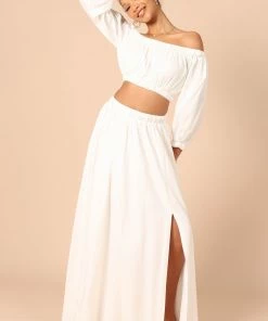 PUP9 For The Bride Zora Maxi Skirt - White