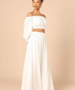 PUP9 For The Bride Zora Maxi Skirt - White